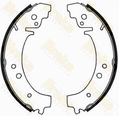 BRAKE ENGINEERING sh1164 -  Комплект тормозных колодок